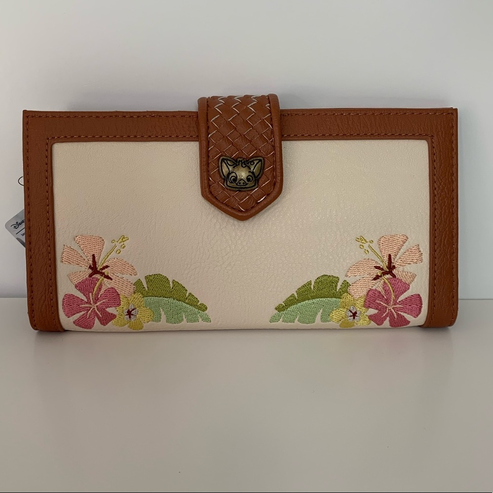 Moana loungefly pua floral wallet
